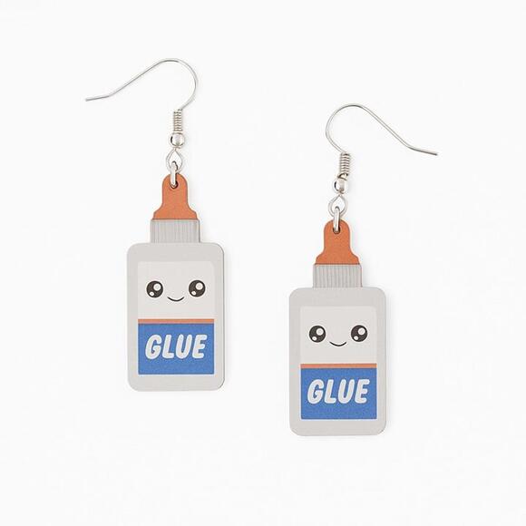 Jewelry - Cute Glue Bottle Earrings Bin Y